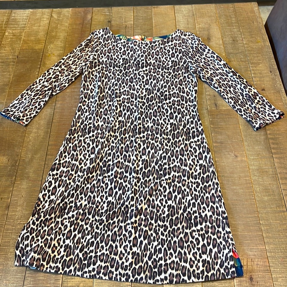 Tommy Bahama women’s leopard print dress, size XS.
